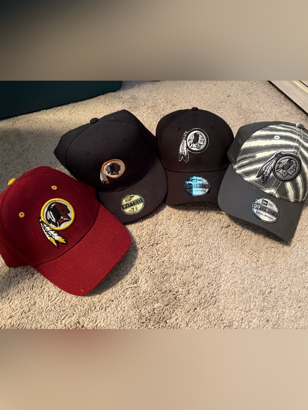 Washington Redskins Commanders hat bundle
